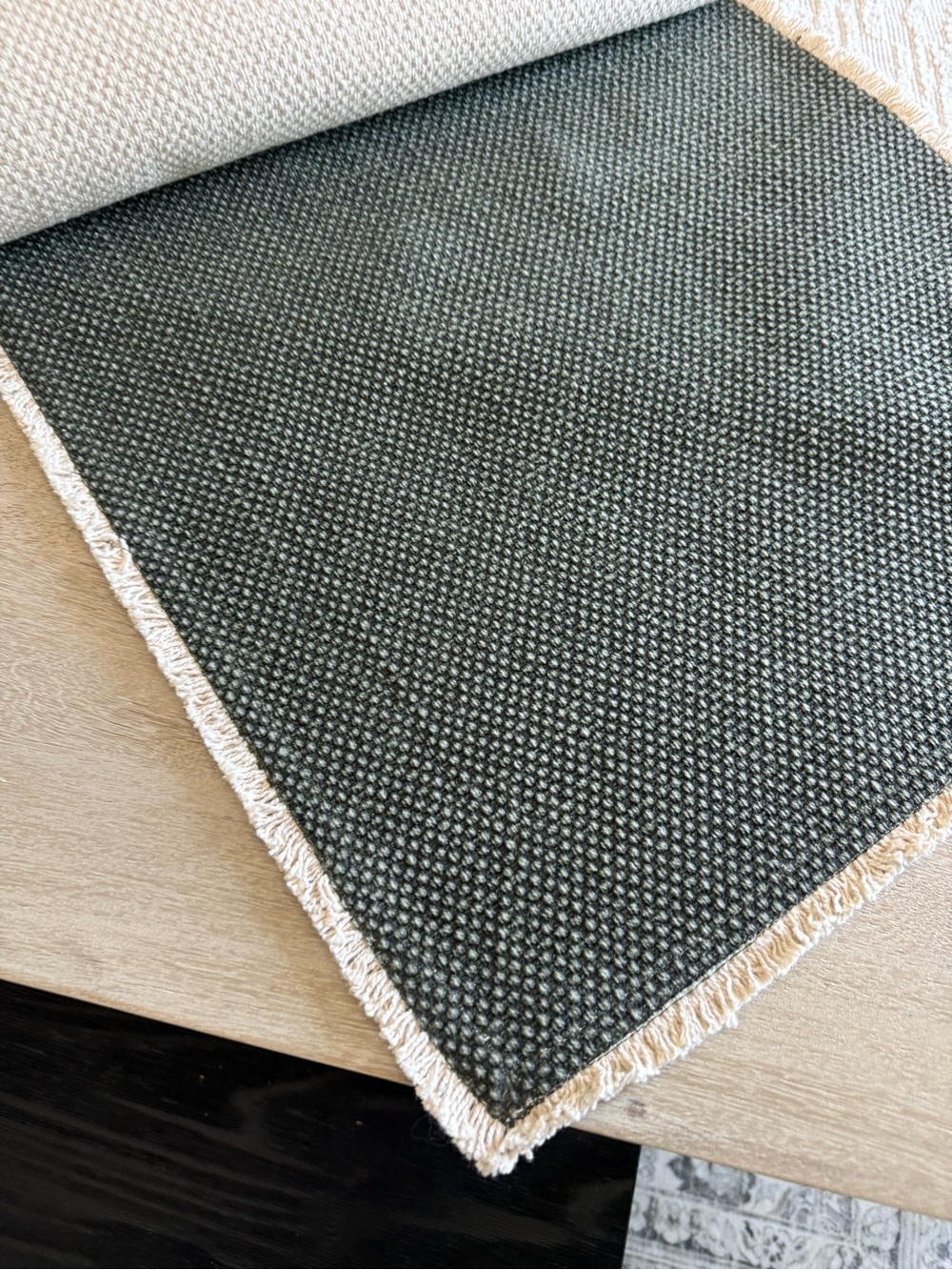 Pottery Barn Mason Table Runner-Green - Picture 2 of 4